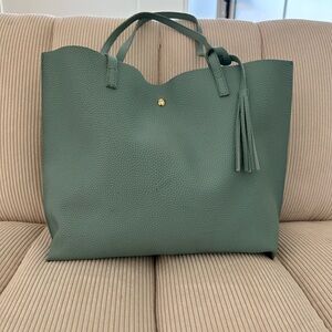 Elegant Green Tote Bag